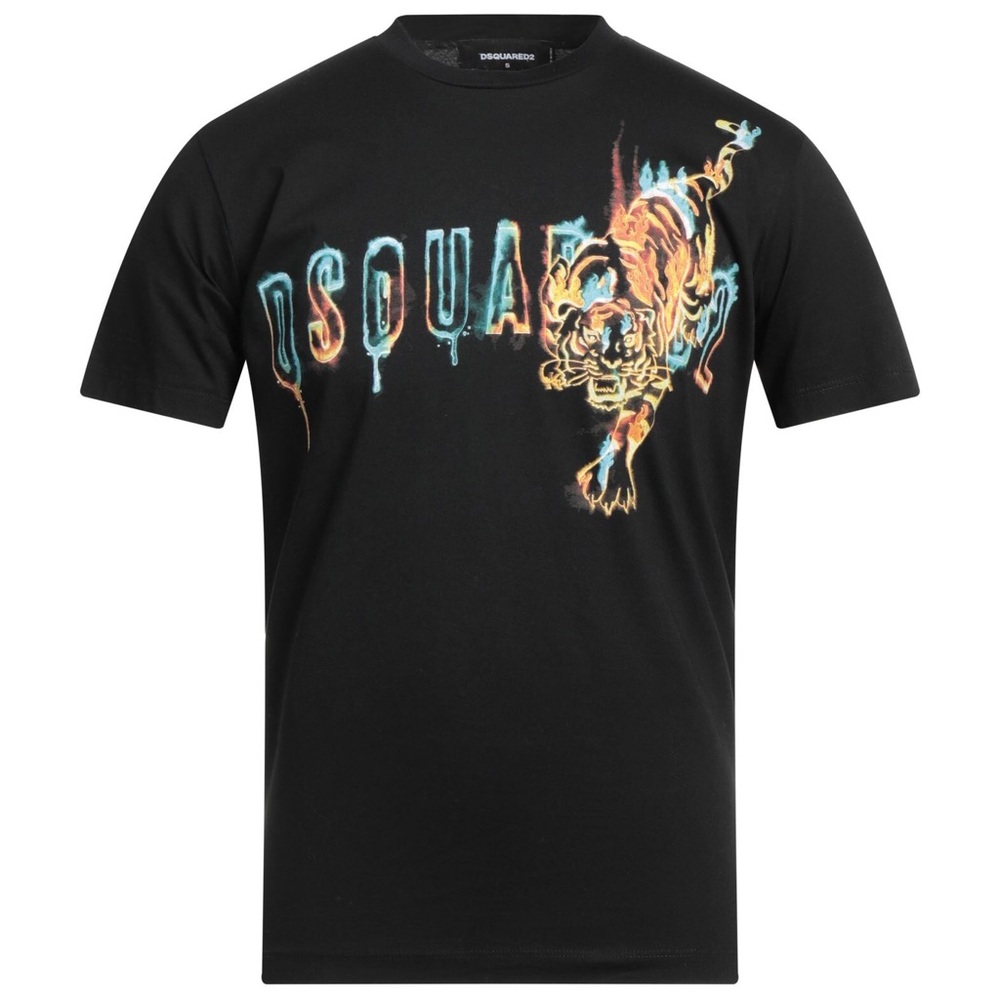 DSQUARED2 
Tiger Logo-Print Cotton T-Shirt